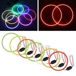 130Mm Seven Color Cob Led Angel Eye Halo Ring Main 130mm Seven-Color COB LED Angel Eye Halo Ring 12V-24V IP68