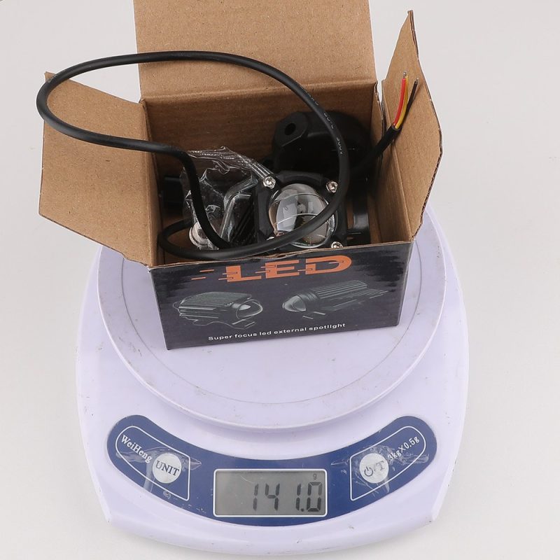 15W Motorcycle Led Lens Spotlight Package Weight Package and weight source reference for buyer packing checks.