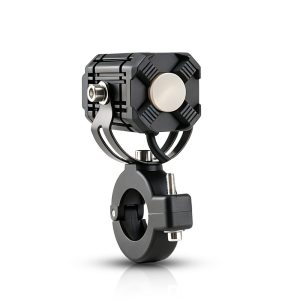 15W Motorcycle Led Lens Spotlight Rear Clamp View Rear housing and clamp reference for installation checks.