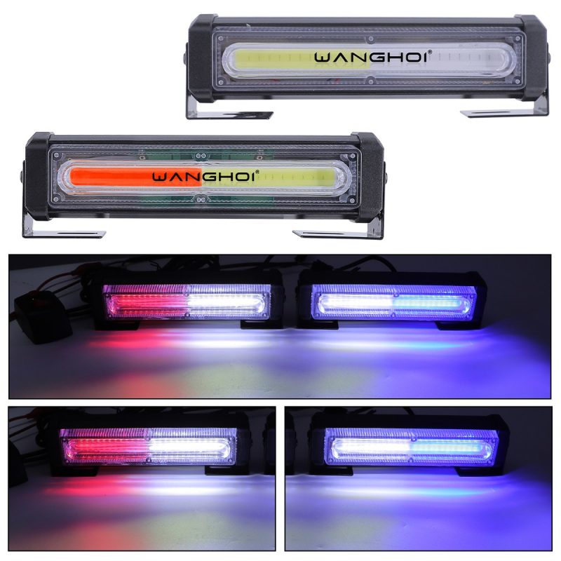165Mm Cob Flashing Led Warning Light Effect Lighting-effect reference from the supplied warning-light image set.