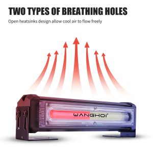 165Mm Cob Flashing Led Warning Light Heat Dissipation Heat-dissipation / breathing-hole reference from the supplied image set.