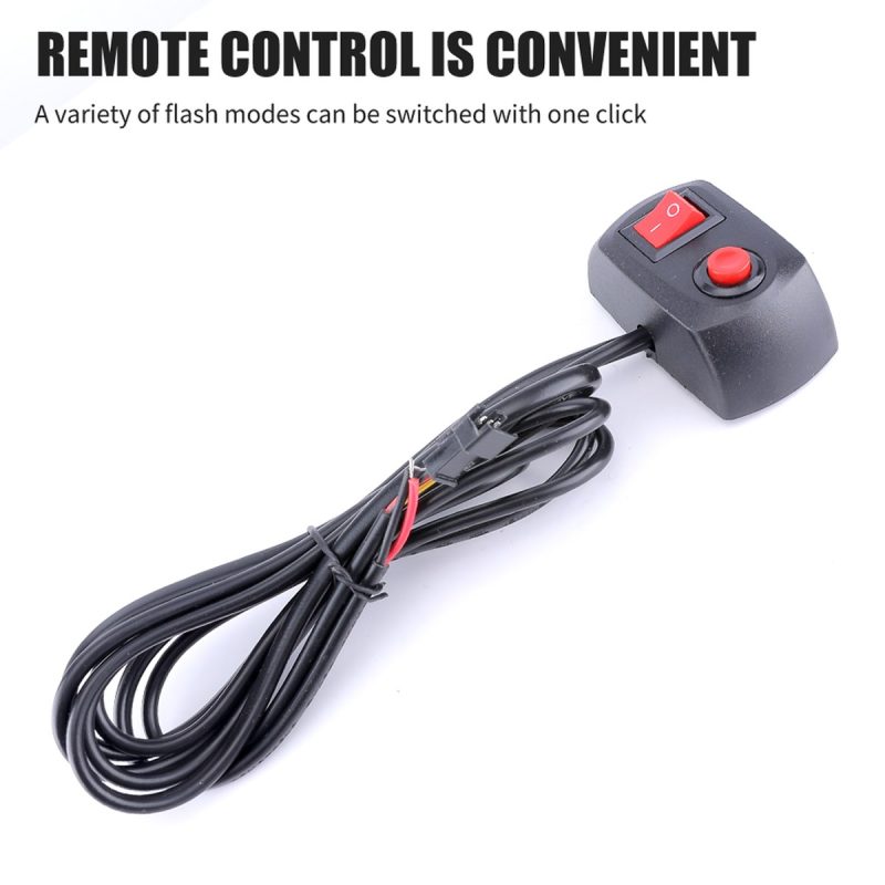 165Mm Cob Flashing Led Warning Light Remote Control Remote control reference for switching flashing modes, as shown in the source image.