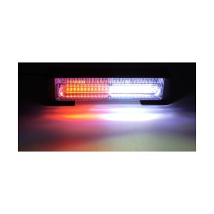 165Mm Dual Row Cob Warning Light White Amber Effect Cropped white/amber lighting-effect reference with the vehicle-brand background removed.