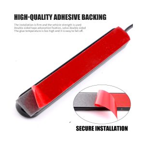19 Bead Colorful Led Decorative Brake Light Pair 12V 24V Ip68 04 Adhesive Backing Reference Adhesive-back mounting reference from supplied product image.