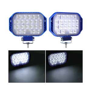 19 Bead Led Work Light Black Blue Options 06 Work19 Blue Effect 19-bead LED work light beam effect reference
