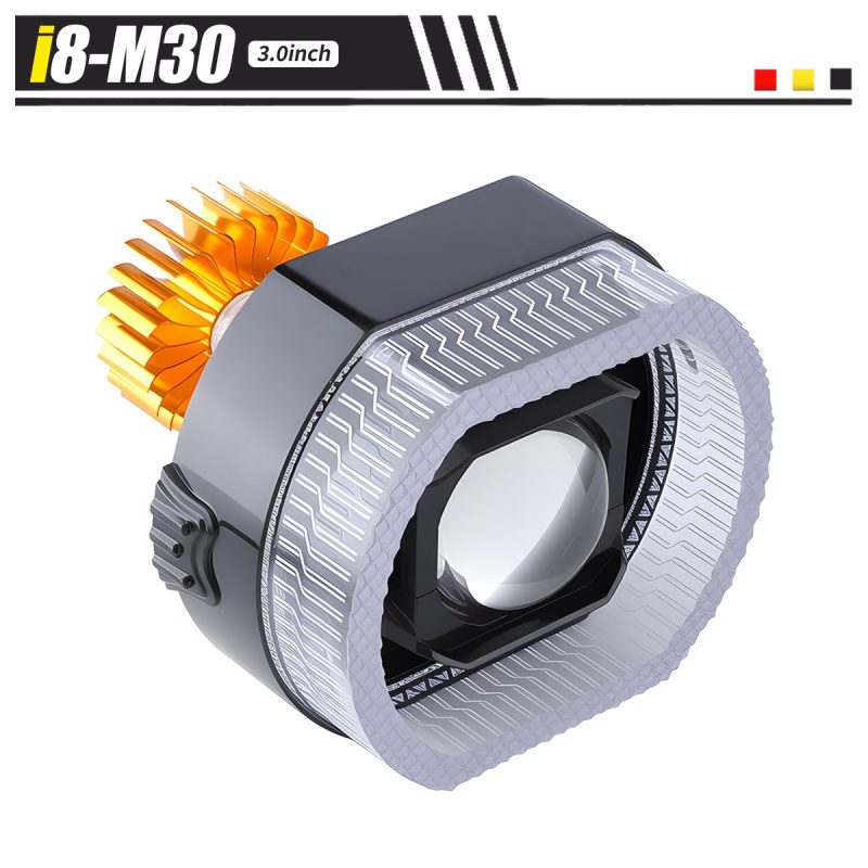 2 5 3 Inch Rgb Built In Motorcycle Projector Headlight 03 Rgb Projector Angle RGB built-in motorcycle projector headlight angle view