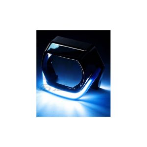 2 5 Inch Blue U Shaped Demon Eye Lens Cover Main 2.5 Inch Blue U-Shaped Demon Eye Lens Cover