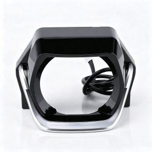 2 Inch Silver Square Rgb Angel Eye Shroud Main 2.0 Inch Silver-Trim Square RGB Angel Eye Projector Shroud Kit