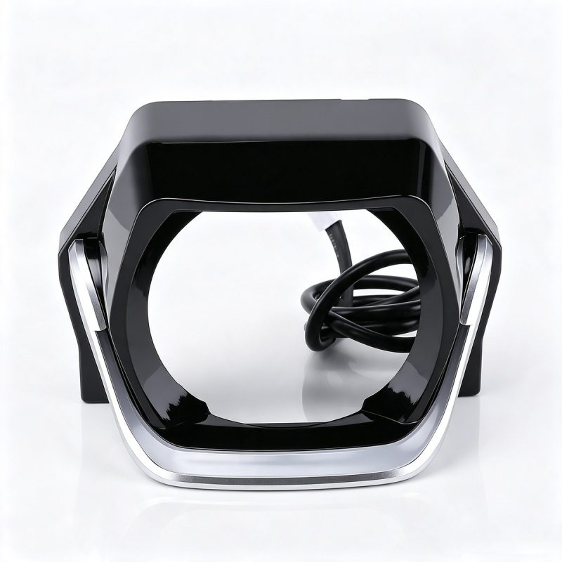 2.0 Inch Silver-Trim Square RGB Angel Eye Projector Shroud Kit