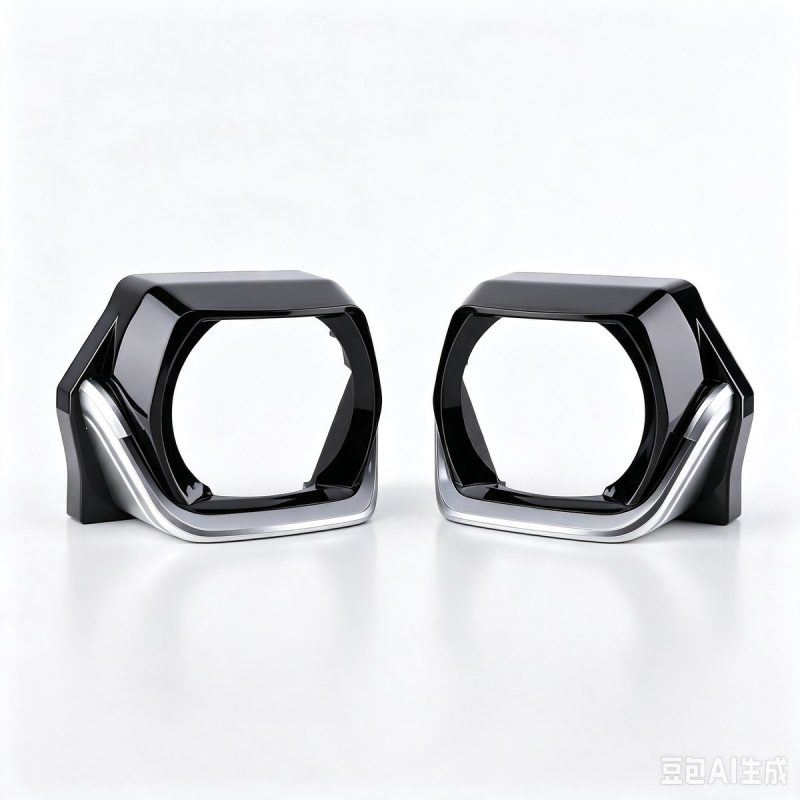 Paired front reference for the silver-trim square projector shroud kit.