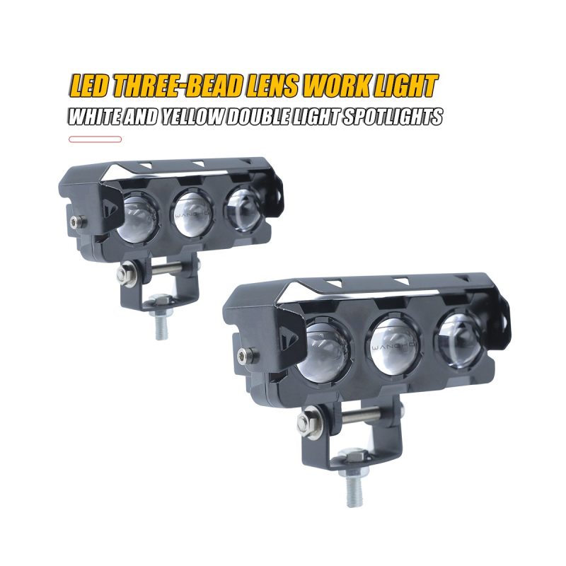 3 Bead Lens Led Work Light 02 Three Bead Pair 3-bead lens LED work light pair reference