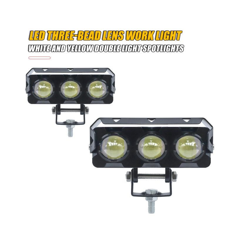 3 Bead Lens Led Work Light 05 Three Bead Front Clear Clear front reference for 3-bead lens LED work light