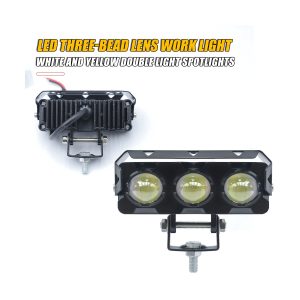 3 Bead Lens Led Work Light 06 Three Bead Rear Rear and front reference for 3-bead lens LED work light