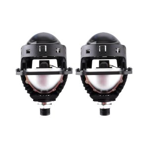 3 Inch Led Projector Headlight Front Rear Structure Front and rear product view showing lens face, internal structure, and rear driver area.