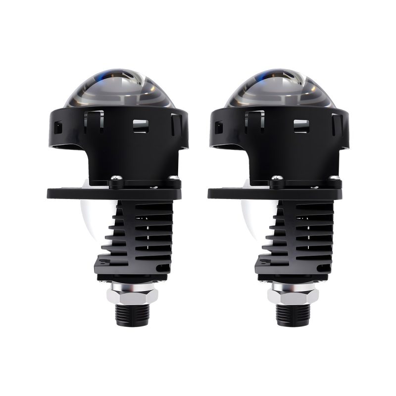 3 Inch Led Projector Headlight Side Housing Side housing reference showing paired units and rear heat-sink body structure.