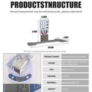 3 Inch T Type Sun Devil Eye Source Specifications Source specifications for the 3 inch 6-bead T-type sun devil eye LED light.