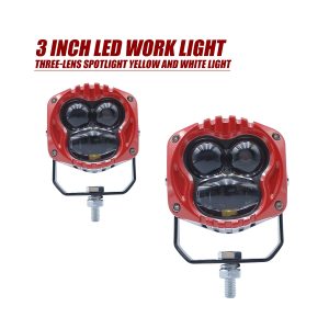 3 Inch Triple Lens Yellow White Led Fog Work Light 01 Fog3 Main 3 Inch Triple-Lens Yellow White LED Fog Work Light