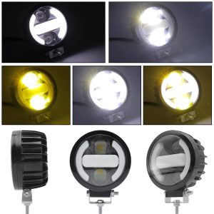 30W Round External Led Spotlight Light Reference Source image showing white and yellow light references from the supplied gallery.