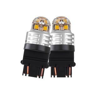 3157 5 Sided Led Brake Position Bulb Pair 02 Led3157 Angle Pair Angle pair view of 3157 5-sided LED brake position bulbs
