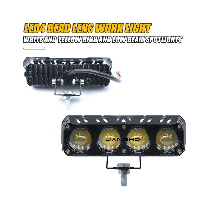 4 Bead Lens Linear Led Work Light 06 Four Lens Rear Rear reference for 4-bead lens linear LED work light