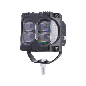 4 Bead Multi Color Square Led Work Light Options 02 Four Multi Angle Angle view of 4-bead multi-color square LED work light