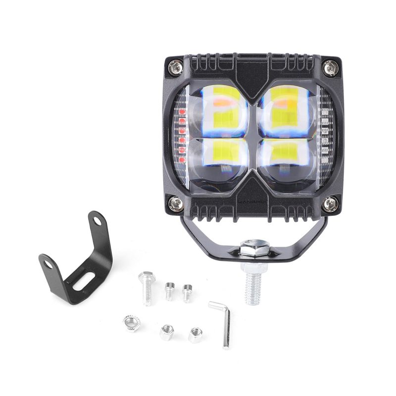 4 Bead Multi Color Square Led Work Light Options 05 Four Multi Hardware Hardware reference for 4-bead multi-color square LED work light