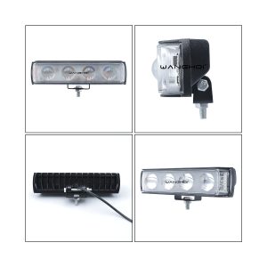 4-Bead Red Blue Strobe LED Work Light Bar 12V-36V