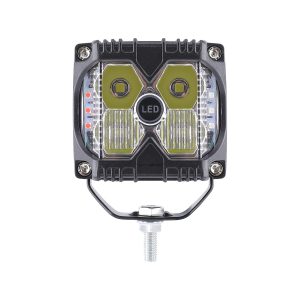 4 Bead Red Blue White Square Led Work Light 01 Four Rb Front 4-Bead Red Blue White Square LED Work Light