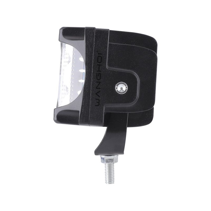 4 Bead Red Blue White Square Led Work Light 03 Four Rb Side Side view of 4-bead red blue white square LED work light