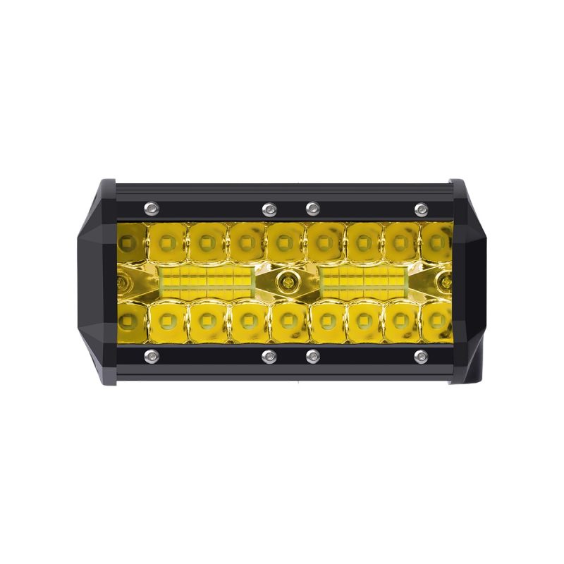 Wide front reference for 4 inch amber-lens rectangular LED work light