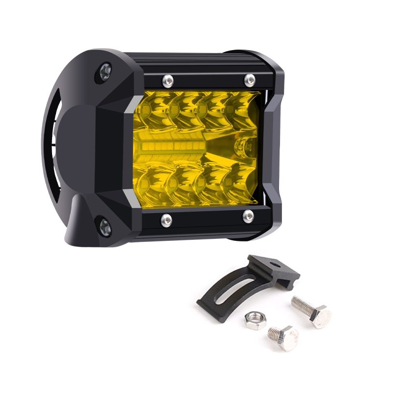Hardware reference for 4 inch amber-lens rectangular LED work light
