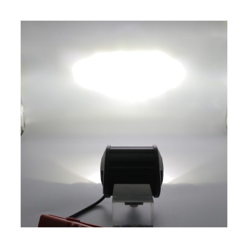 4 inch rectangular LED DRL work light beam close view
