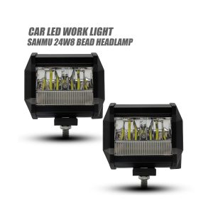 4 inch rectangular LED DRL work light product views