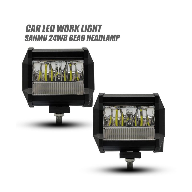 4 inch rectangular LED DRL work light product views