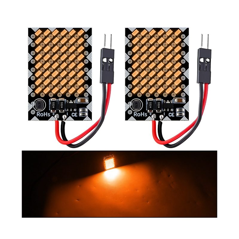 48 Led Interior Reading Light Panel 06 Interior48 Amber Effect 48 LED interior reading light panel amber lighting effect