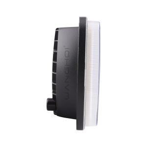 Side view of 5-bead 45W square LED work light