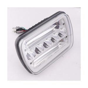 Angle view of 5-bead 45W square LED work light