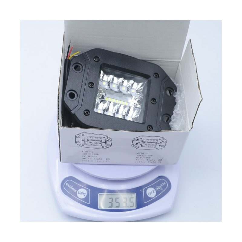 5 Inch Recessed Square Led Drl Work Light 05 Recessed Square Package 5 inch recessed square LED DRL work light package reference