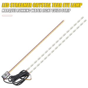 510Mm 12V App Rgb Streamer Crystal Tear Eye Led Drl Strip Overview English source overview identifying the item as an LED streamer crystal tear eye lamp / running-water light-guide strip.