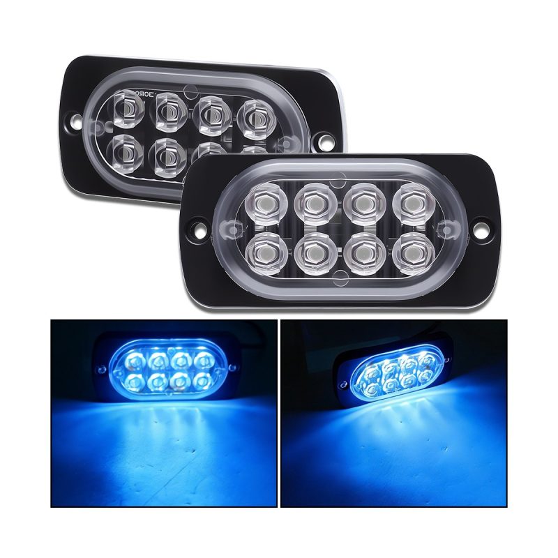 6-bead LED truck side marker light blue option
