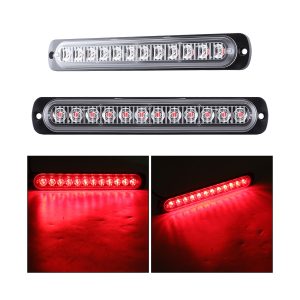 12-bead LED truck side marker light red effect reference