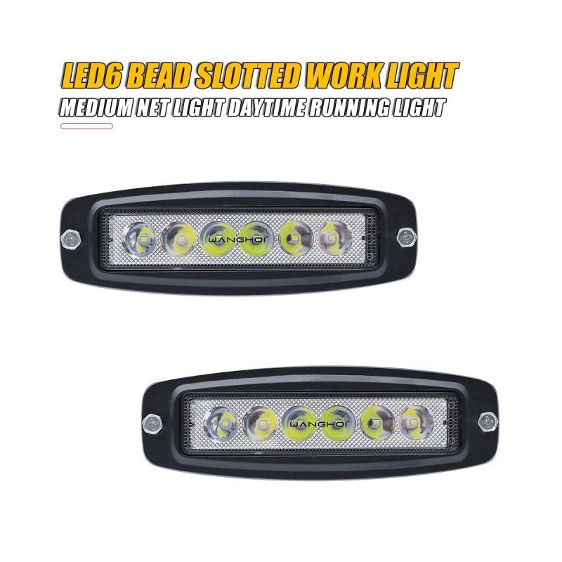 6-bead linear LED work light pair reference
