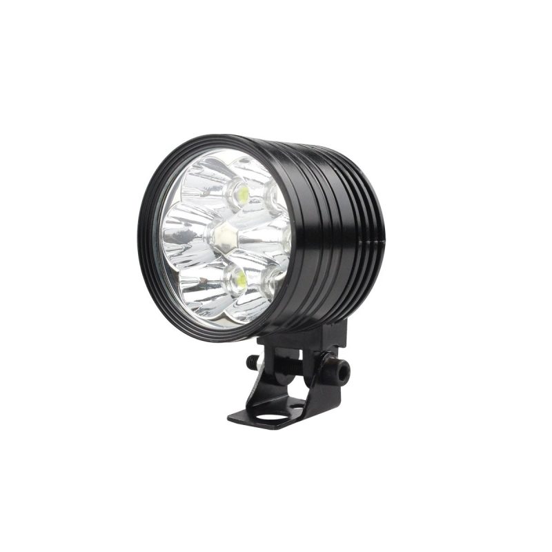 6 Bead Small Steel Cannon Led Spotlight Pair 02 Six Bead Small Steel Cannon Led Spotlight Pair 02 6-Bead Small Steel Cannon LED Spotlight Pair clear lens front reference