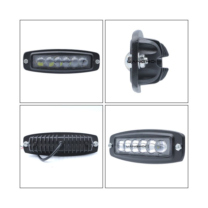 6 Convex-Lens In-Line LED Work Light