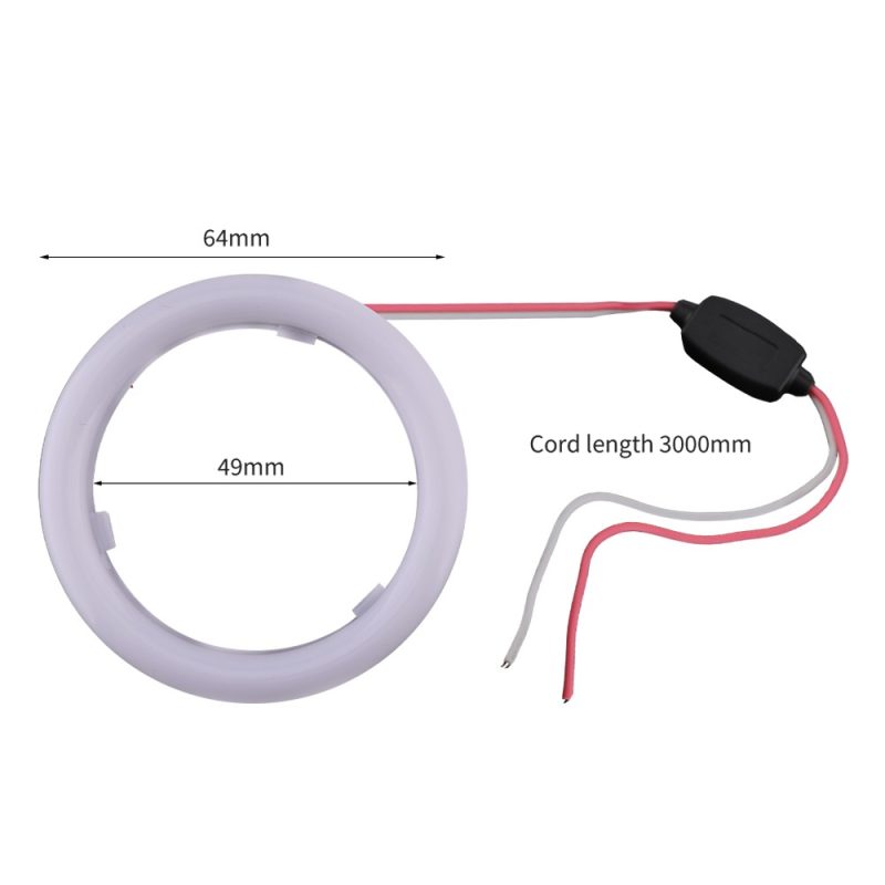 64Mm Cotton Light Led Angel Eye Halo Ring Main 64mm Seven-Color Cotton Light LED Angel Eye Halo Ring 12V-24V IP68