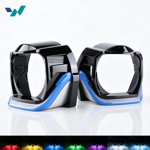 7 Color U Shaped Projector Shroud Color Strip Reference Paired product image with 7 color visual references from the supplied folder.