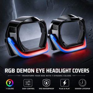 7 Color U Shaped Projector Shroud Main White Blue 7 Color U-Shaped Angel Eye Projector Shroud Series