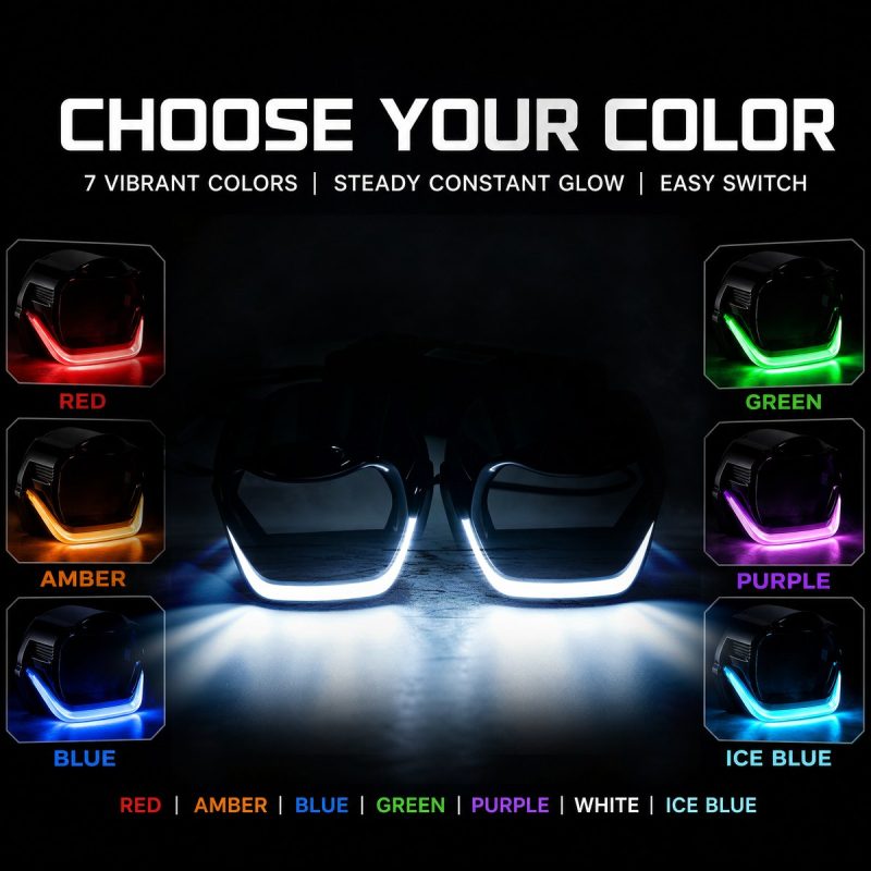 7 Color U Shaped Projector Shroud Rear Wiring Reference Rear and wiring reference for buyer checking before quotation.