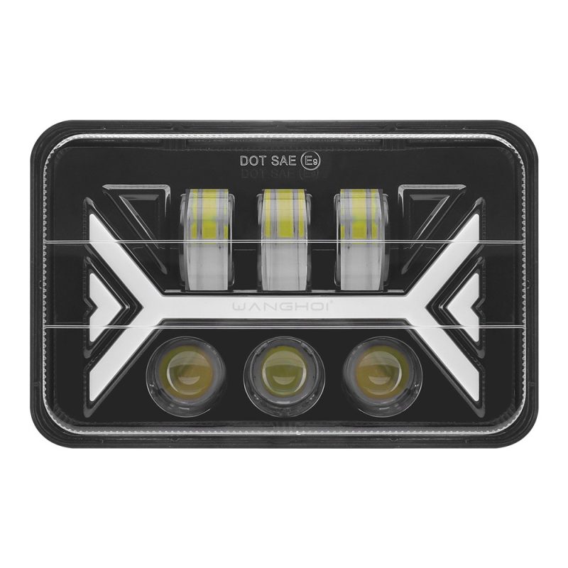 7 Inch Double Arrow Square Led Headlight Main 7 Inch Double Arrow Square LED Headlight 12V-24V