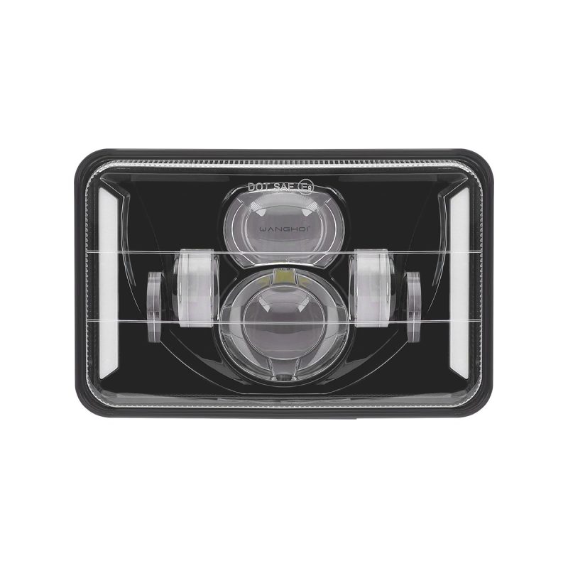 7 Inch Square Led Headlight Design Options 06 Square Headlight Cross 7 inch square LED headlight cross-style design